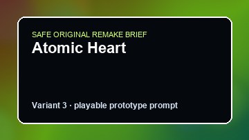 Atomic Heart original atomic heart custom game reference artwork 3