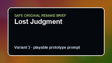 Lost Judgment original lost judgment diy game reference artwork 3