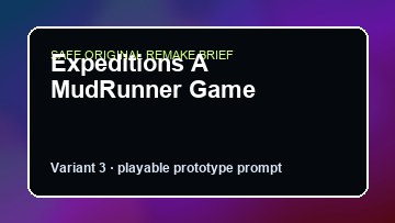 Expeditions A MudRunner Game original expeditions a mudrunner game custom game reference artwork 3