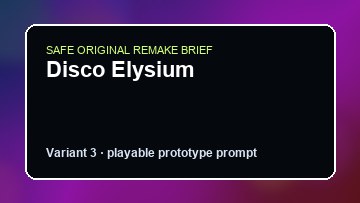Disco Elysium original disco elysium custom game reference artwork 3
