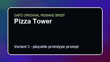 Pizza Tower original pizza tower diy game reference artwork 3