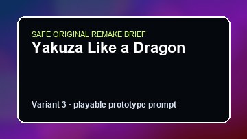 Yakuza Like a Dragon original yakuza like a dragon custom game reference artwork 3
