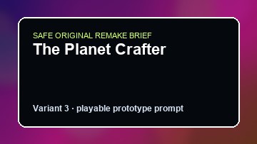 The Planet Crafter original the planet crafter diy game reference artwork 3