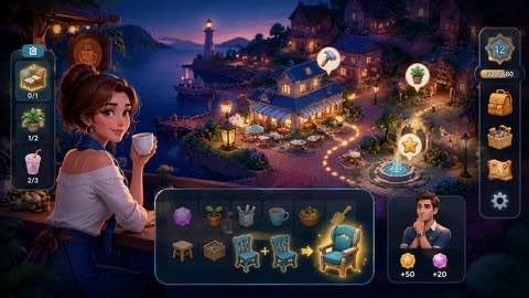 Gossip Harbor Merge Story original gossip harbor merge story game creator reference artwork 3