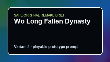 Wo Long Fallen Dynasty original wo long fallen dynasty diy game reference artwork 3