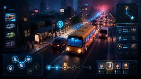 Bus Rush Fever original bus rush fever game creator reference artwork 3