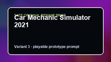 Car Mechanic Simulator 2021 original car mechanic simulator 2021 custom game reference artwork 3
