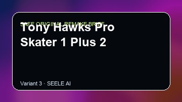 Tony Hawks Pro Skater 1 Plus 2 original game remake reference artwork 3