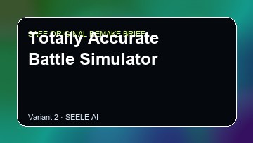 Totally Accurate Battle Simulator original game remake reference artwork 2