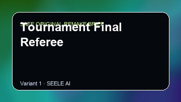 Tournament Final Referee Dolmen DIY Game Maker preview