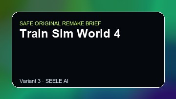 Train Sim World 4 original game remake reference artwork 3