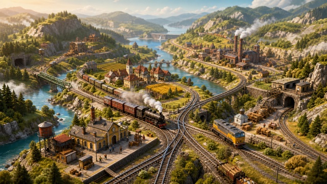 Train Valley original train valley custom game reference artwork 1