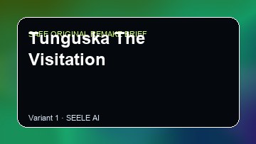 Tunguska The Visitation Game Customer Remake preview