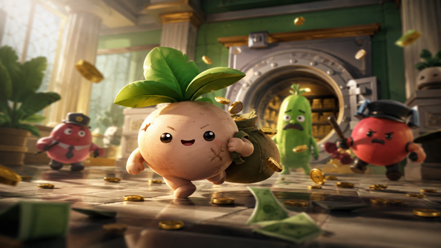 Turnip Boy Robs a Bank original game remake reference artwork 3