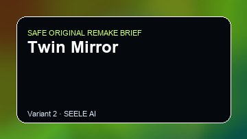 Twin Mirror original game remake reference artwork 2