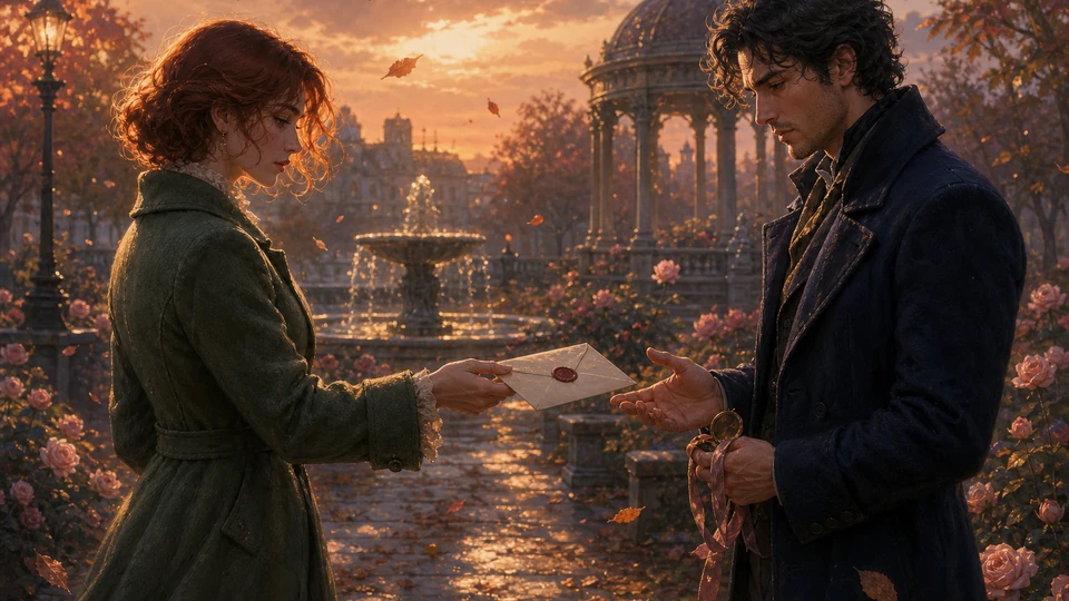 Close action view showing feedback from character gestures, exchanged objects, changing light, pauses, and emotional distance with material and motion detail