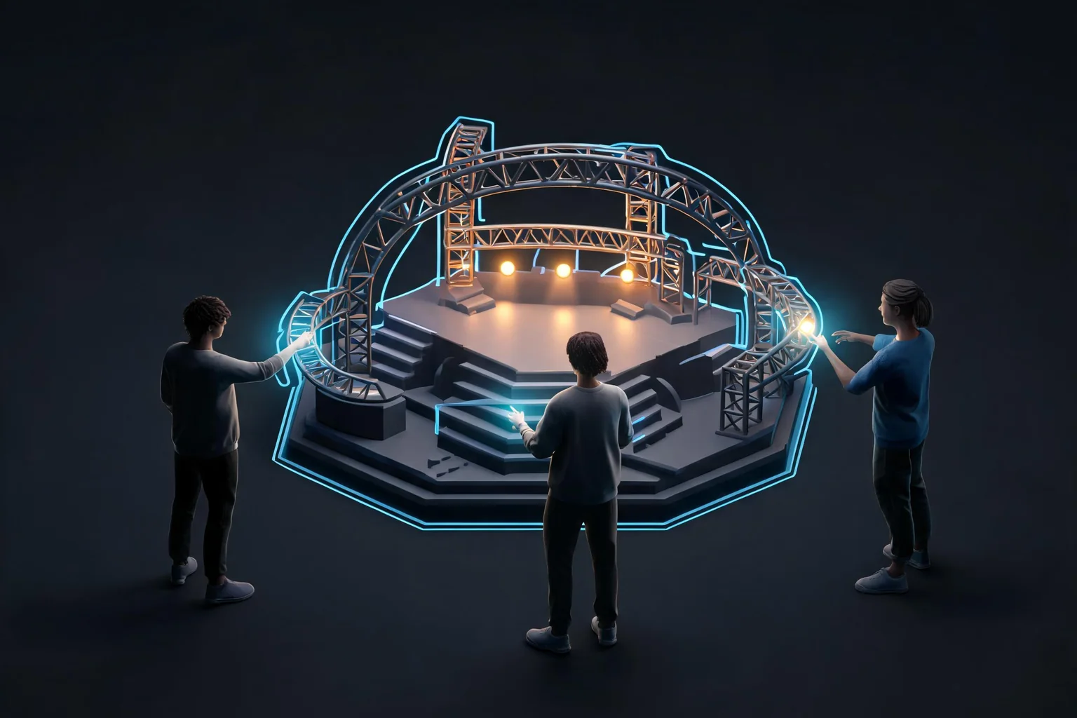 Unreal Multi-User Editing and Concert Guide editorial cover explaining which changes are synchronized live and which still require source-control integration and review