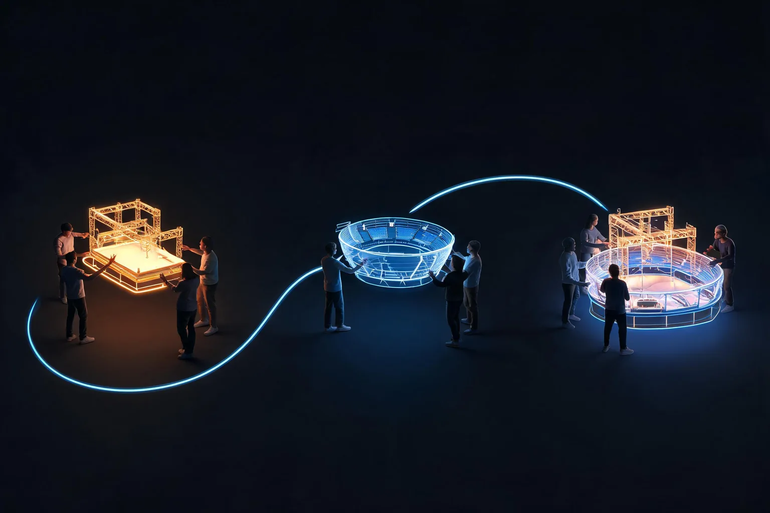 Unreal Multi-User Editing and Concert Guide ownership and workflow illustration
