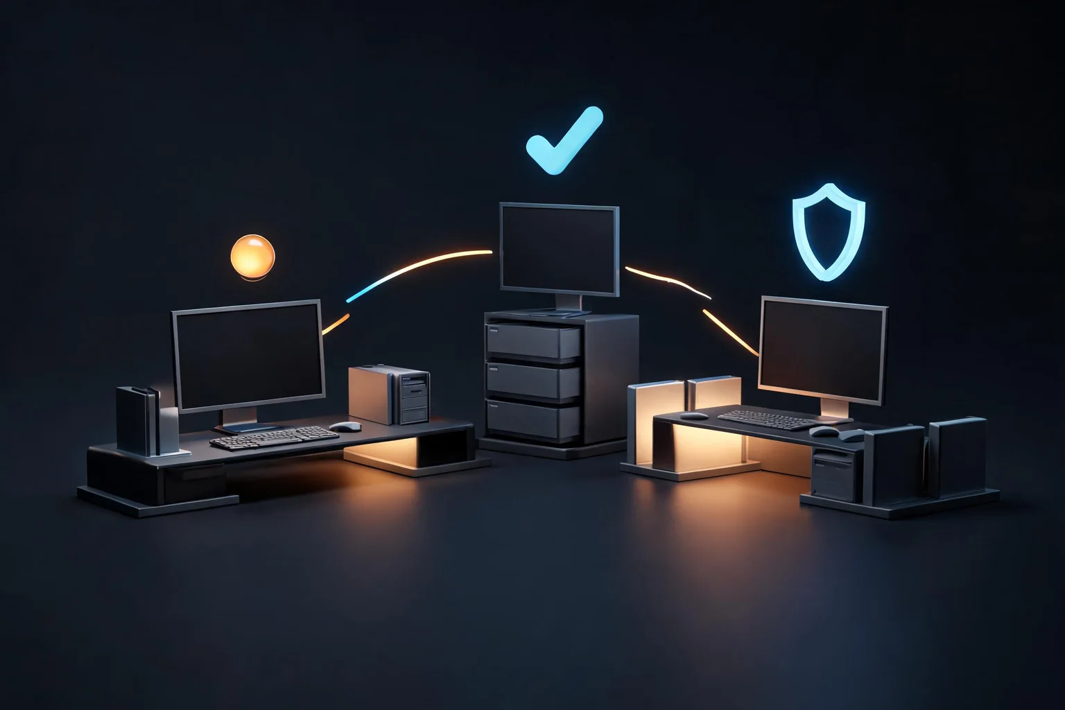 Konzeptdiagramm eines lokalen MCP-Clients, Unreal-Servers und Freigabeschutzes, das während des UE-5.8-Setups verwendet wird.