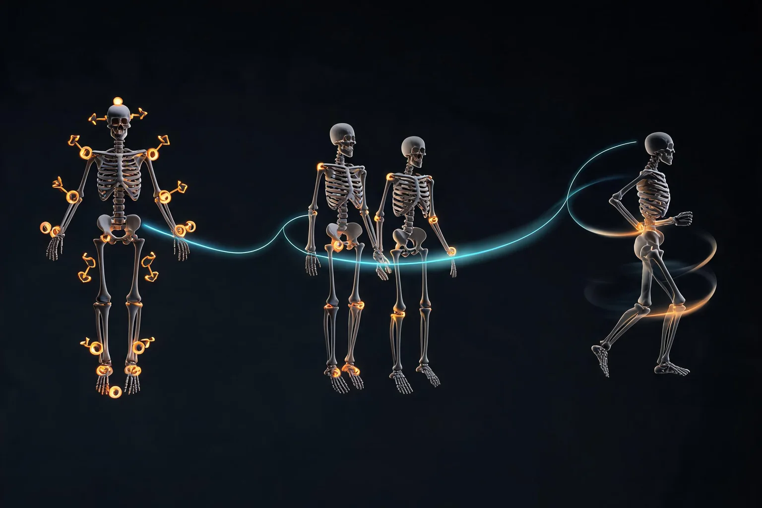 Unreal Engine Animation, Control Rig, and Retargeting Guide workflow diagram illustrating Explain check scale, hierarchy, bind pose, naming, curves, and licenses using Animation Blueprint and IK Retargeter as the visible checkpoints.