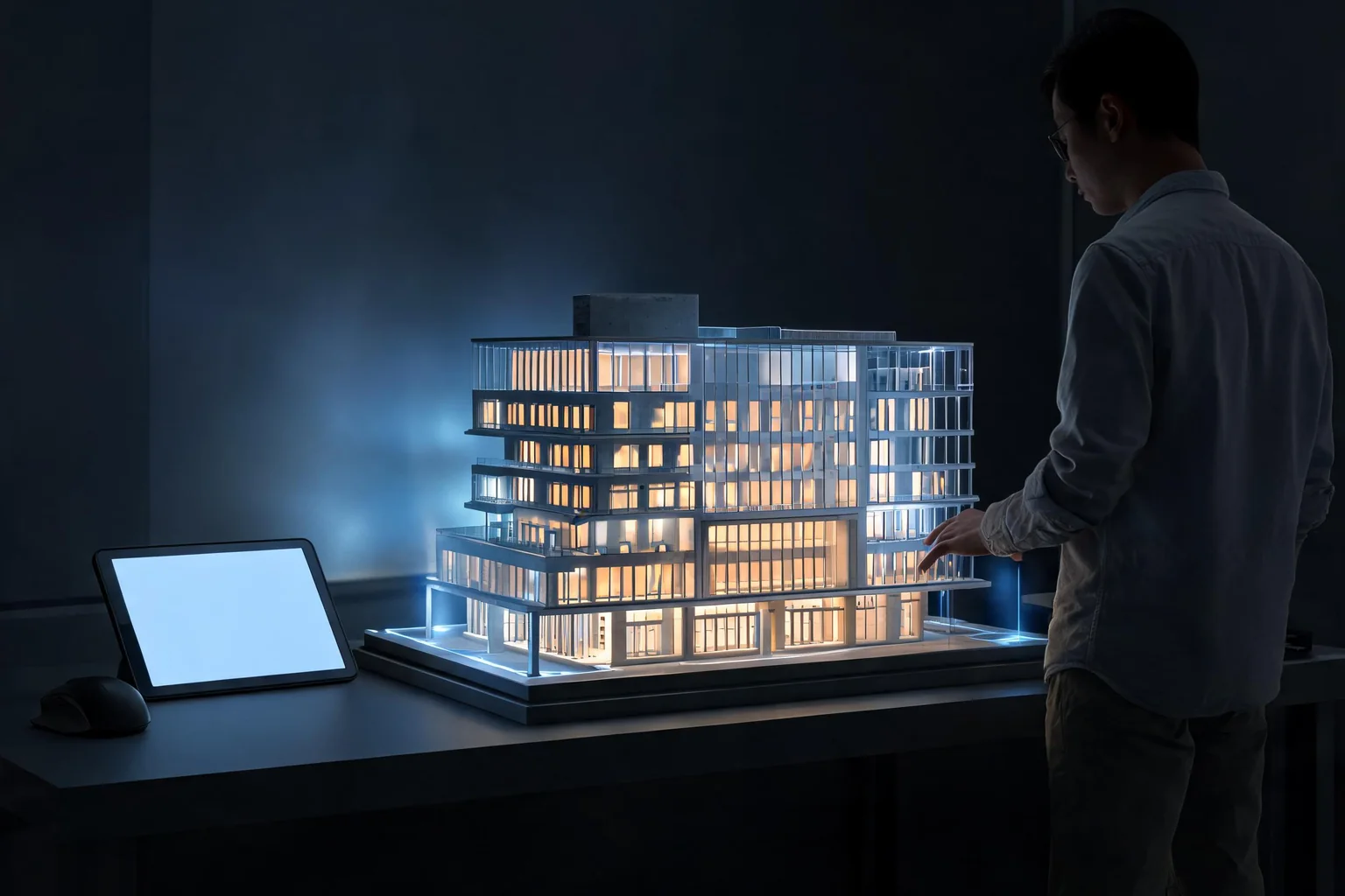 Unreal Engine Architecture Visualization Guide editorial cover illustrating CAD BIM or DCC handoff, units and materials, lighting and interactive review, and Pixel Streaming or packaged delivery