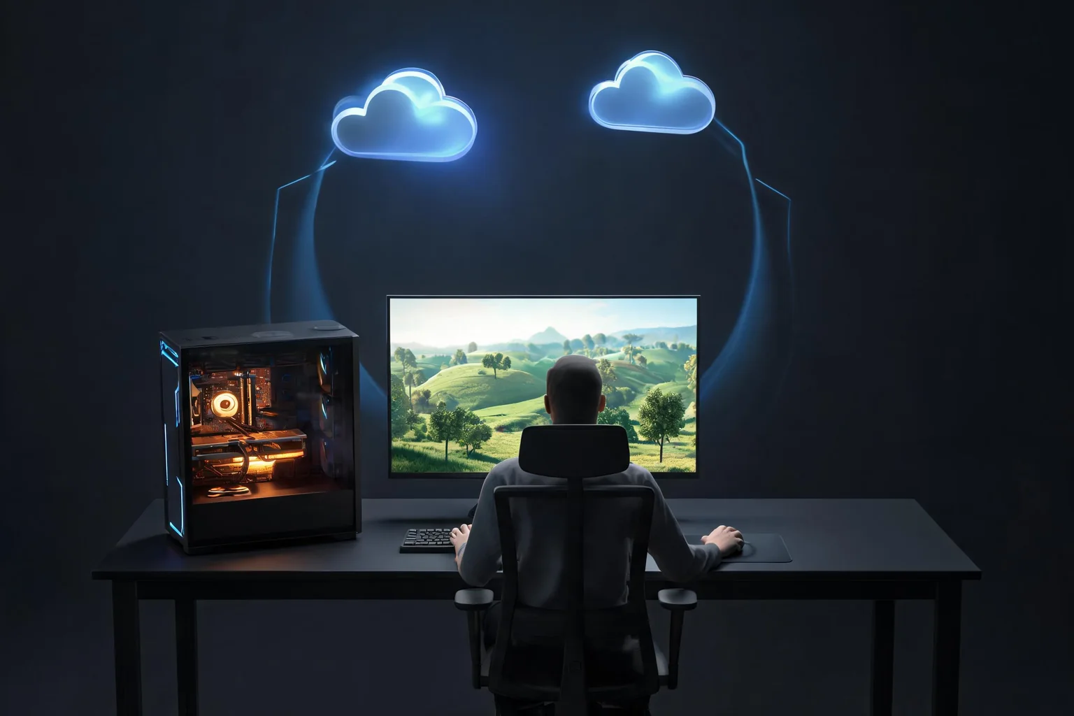 Cloud Workstations for Unreal Engine Development editorial cover illustrating GPU instance class, display latency, project and DDC transfer, and security and hourly cost