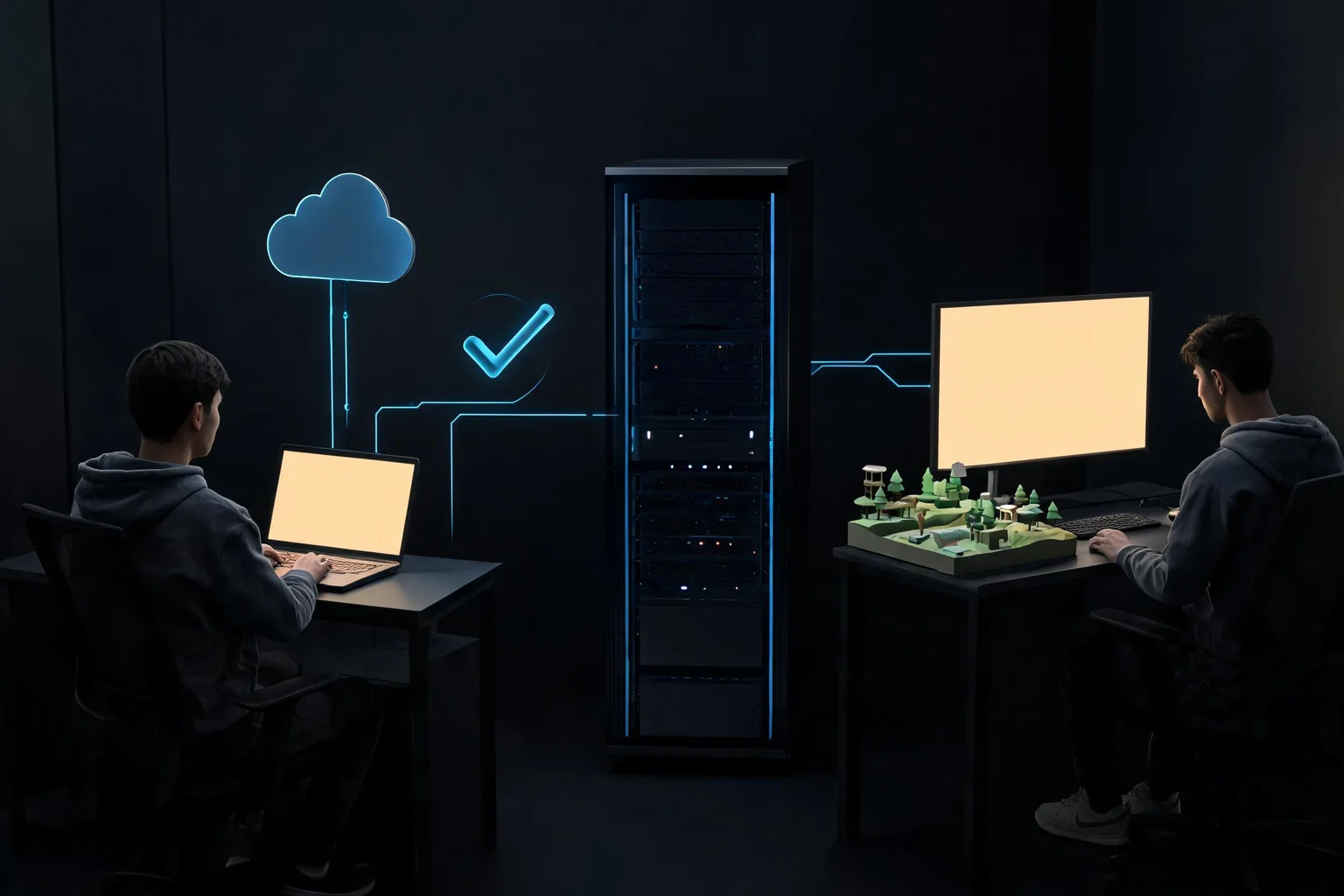 Cloud Workstations for Unreal Engine Development validation diagram illustrating Help readers distinguish project and DDC transfer evidence from security and hourly cost failure or ambiguity.