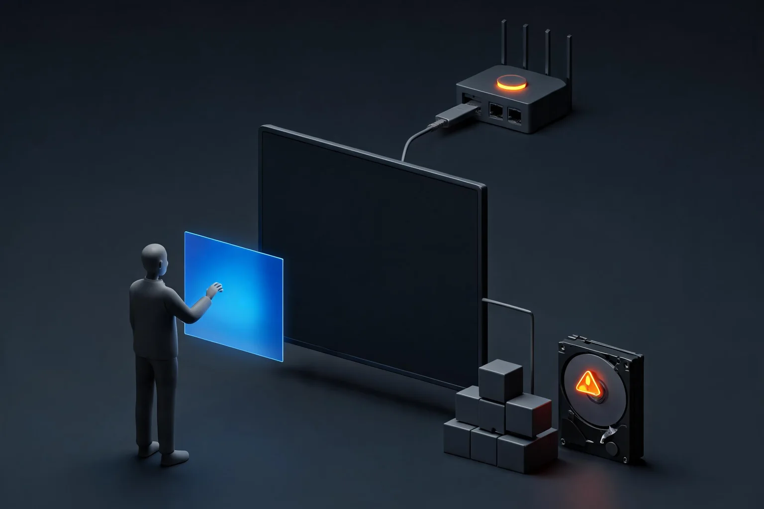 Epic Games Launcher Login, Network, and Install Error Guide editorial cover illustrating exact launcher error and timestamp, account service and network state, cache disk and install manifests, and Epic Support versus Unreal project ownership