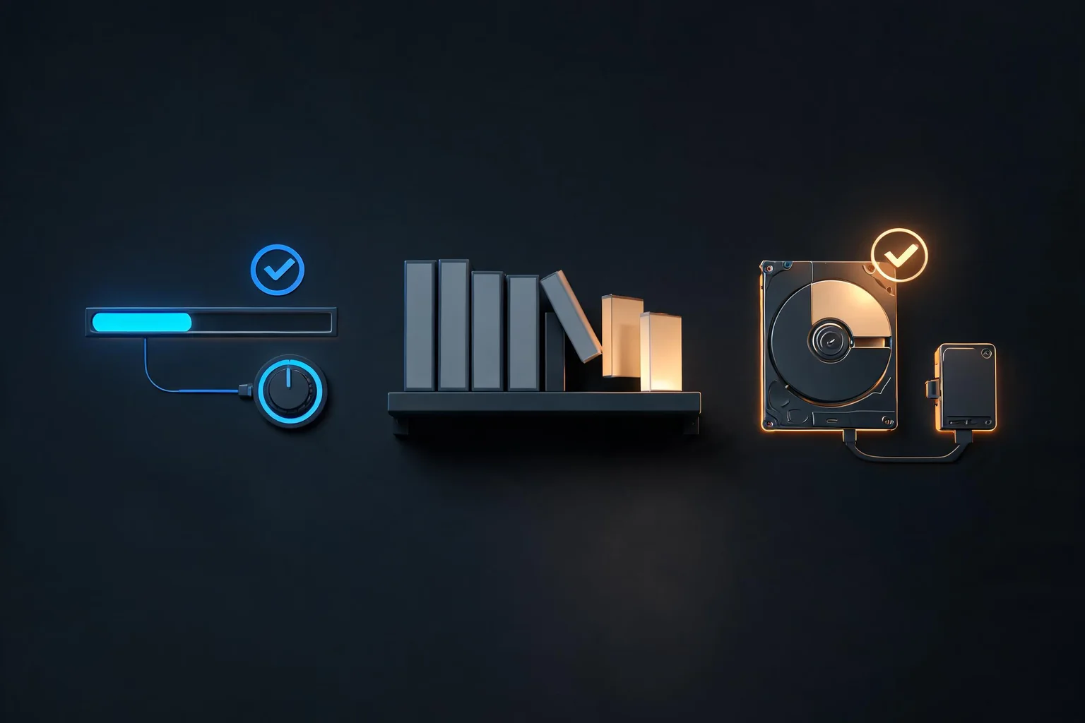 Epic Games Launcher Download, Library, and Storage Troubleshooting editorial cover illustrating launcher manifest and installed folder state, download verification and throttle behavior, library visibility and installation location, and free space backup rollback and engine verification
