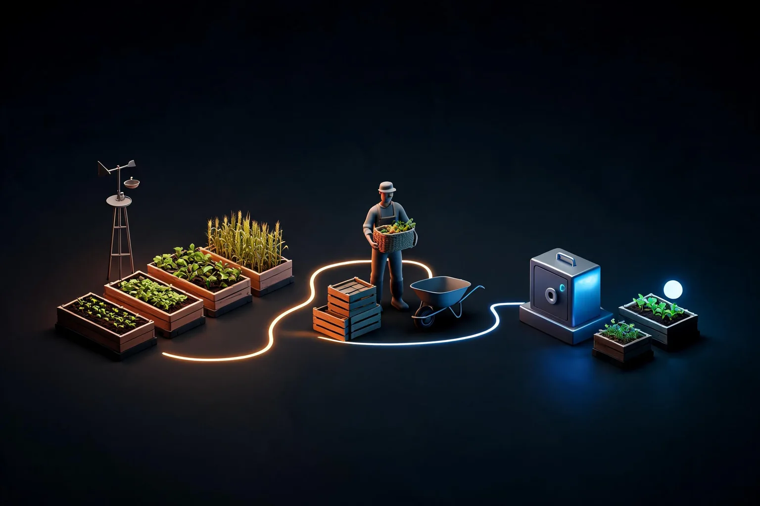 Unreal Engine Farming Simulation System Guide workflow diagram for Model data and transitions explicitly