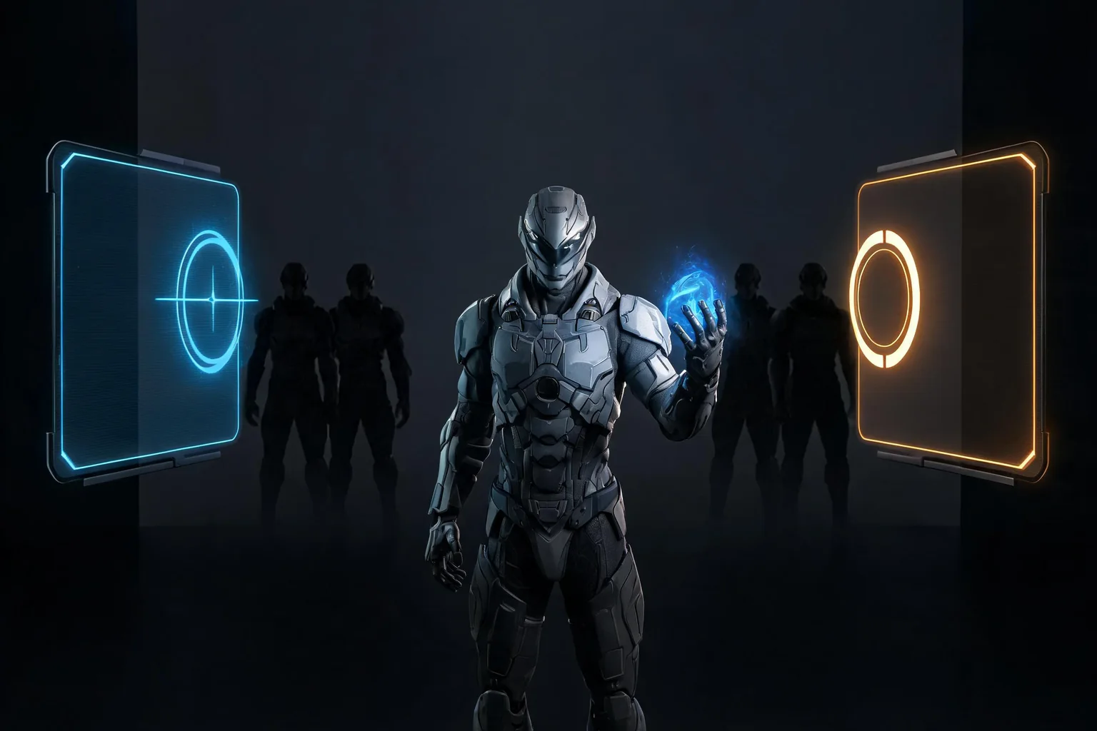 Unreal Engine Hero Shooter Ability System Guide editorial cover illustrating hero ability definitions and tags, prediction cooldown and server confirmation, team composition and counter state, and visual readability latency and scale