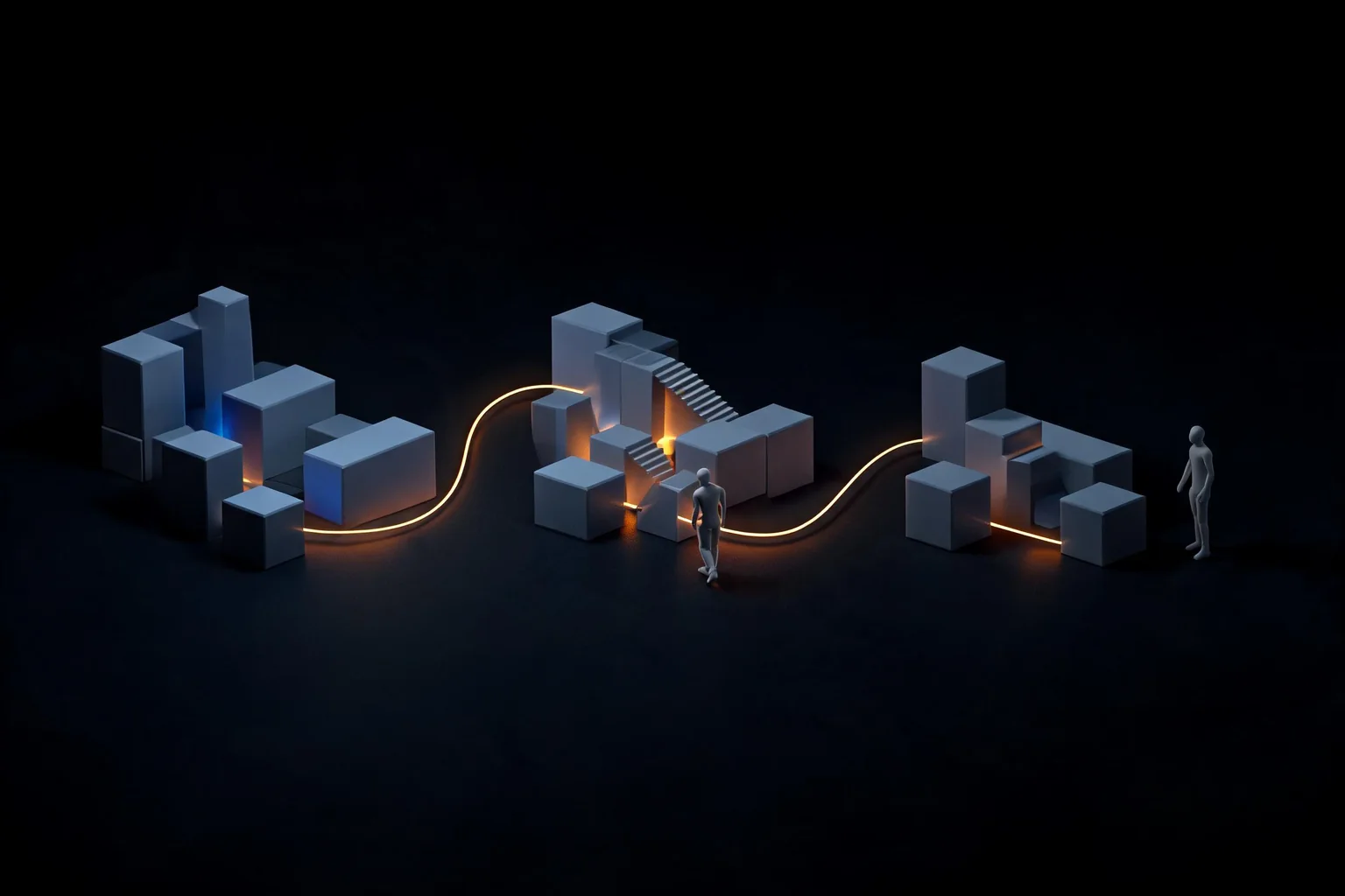 Unreal Engine Level Design and Greyboxing Guide workflow diagram illustrating Explain prove scale, traversal, interaction, combat, or progression before polish using player metrics and greybox geometry as the visible checkpoints.