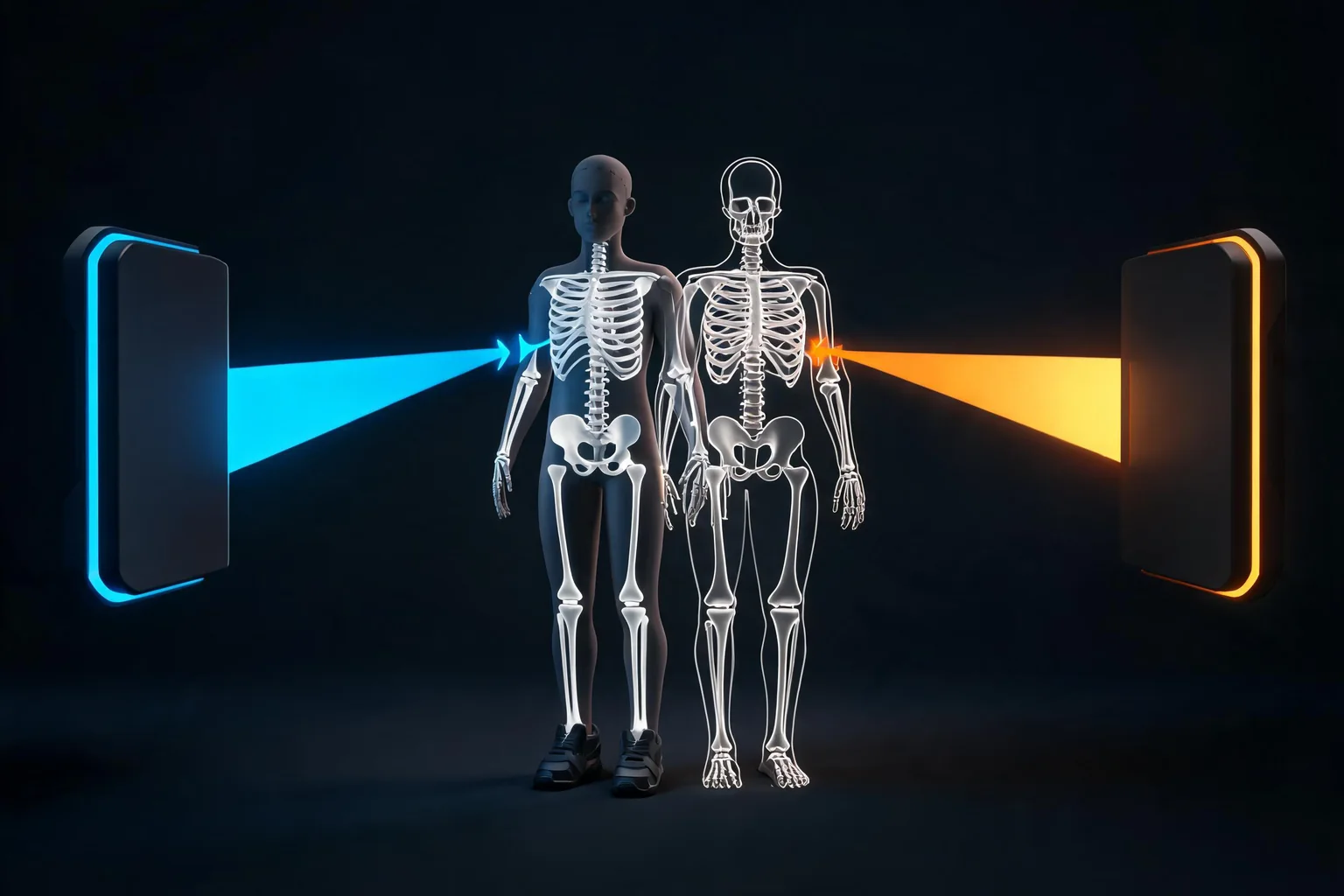 MetaHuman Import, Export, and Retargeting Guide editorial cover illustrating MetaHuman source and assembly, DCC round trip, IK retargeting, and skeleton groom and material preservation