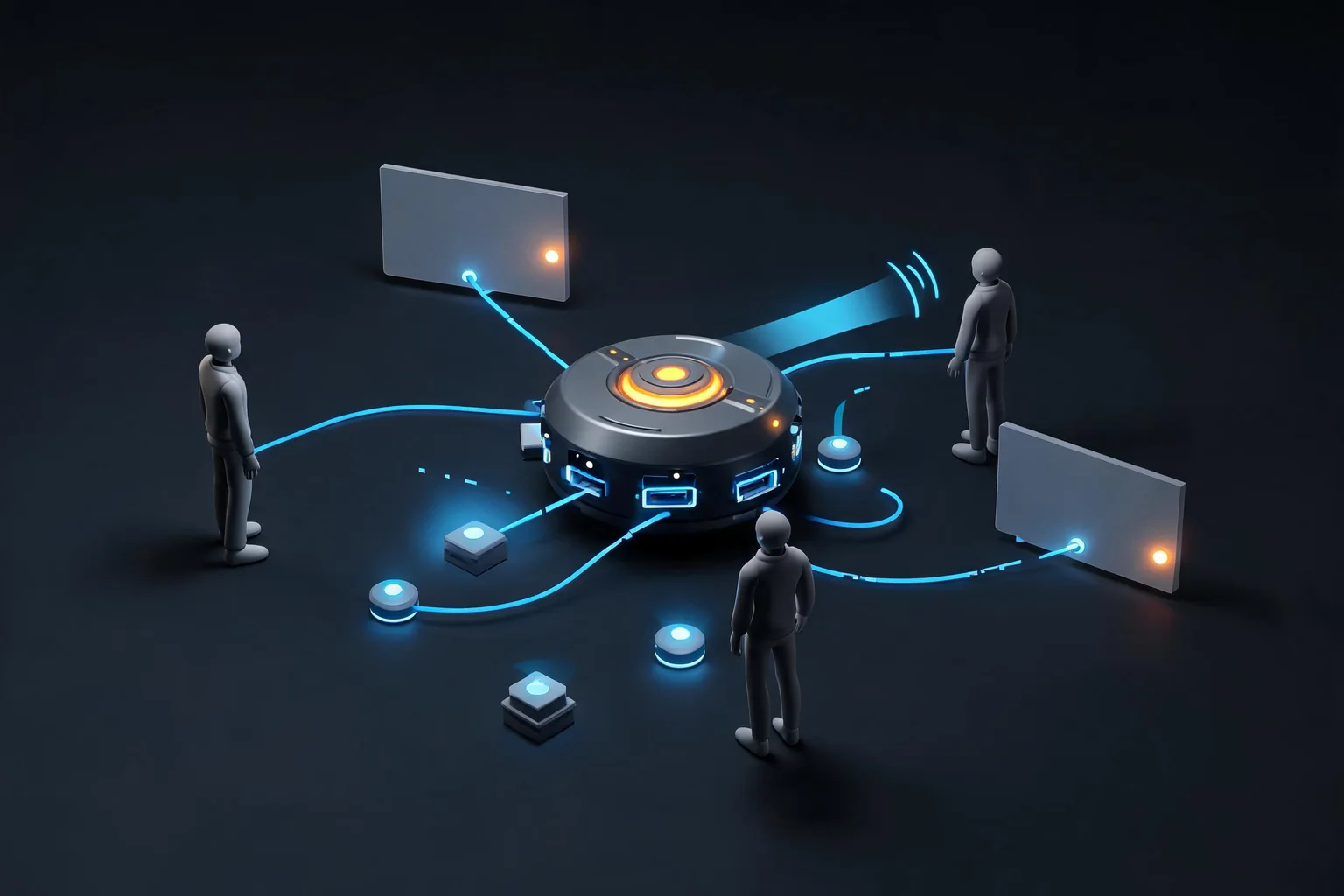Unreal Engine Multiplayer Replication Guide editorial cover illustrating authority and ownership, properties and RPCs, relevancy dormancy and frequency, and latency packet-loss and late-join tests