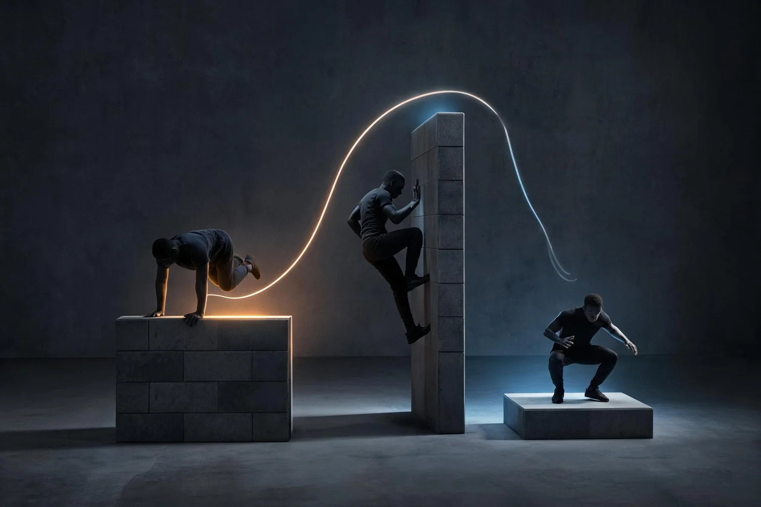 Unreal Engine Parkour Movement System Guide workflow diagram for Model data and transitions explicitly