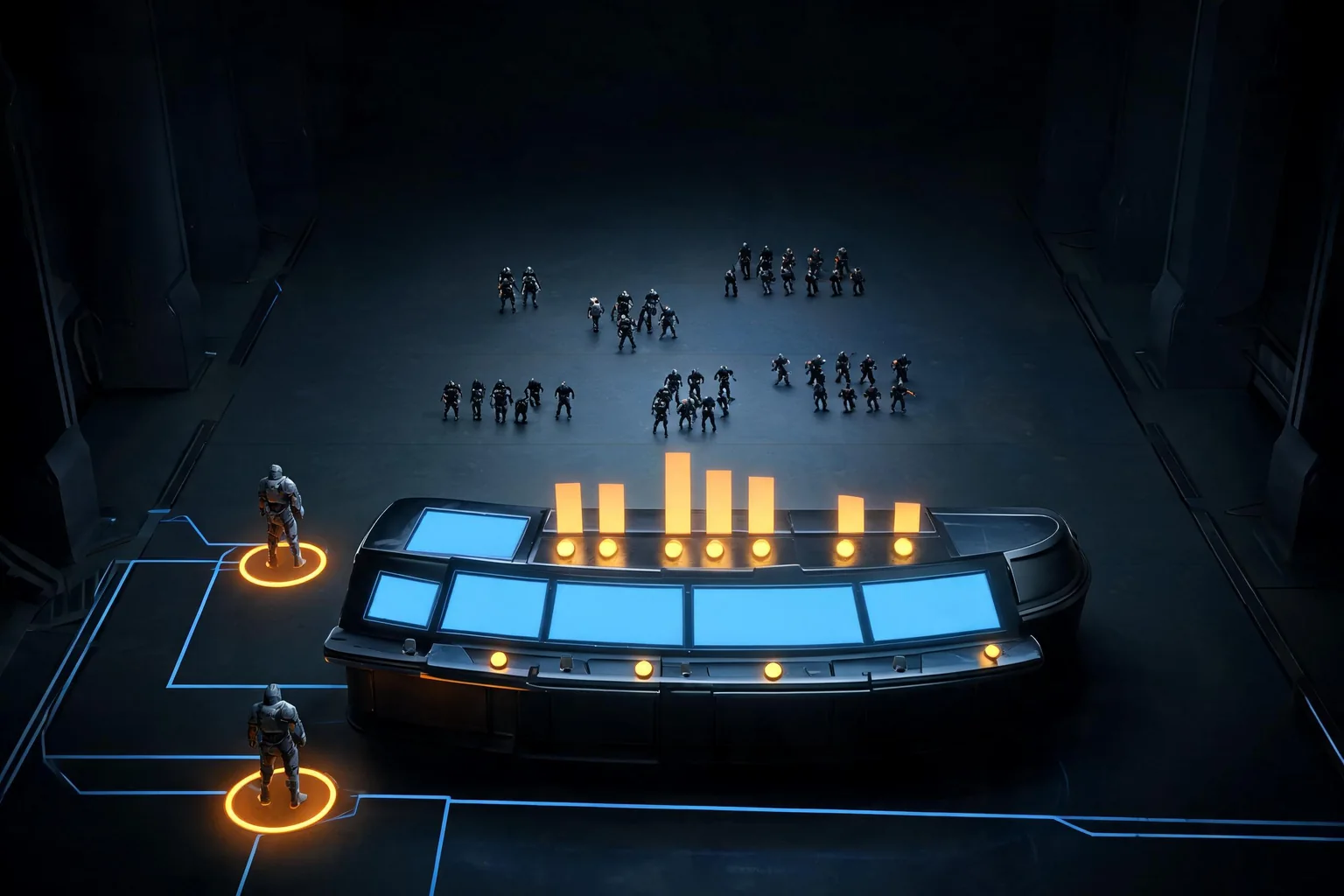 Unreal Engine Procedural Encounter Generation Guide editorial cover illustrating encounter grammar and eligibility, spawn safety and navigation, difficulty pacing and reward state, and determinism density and profiling