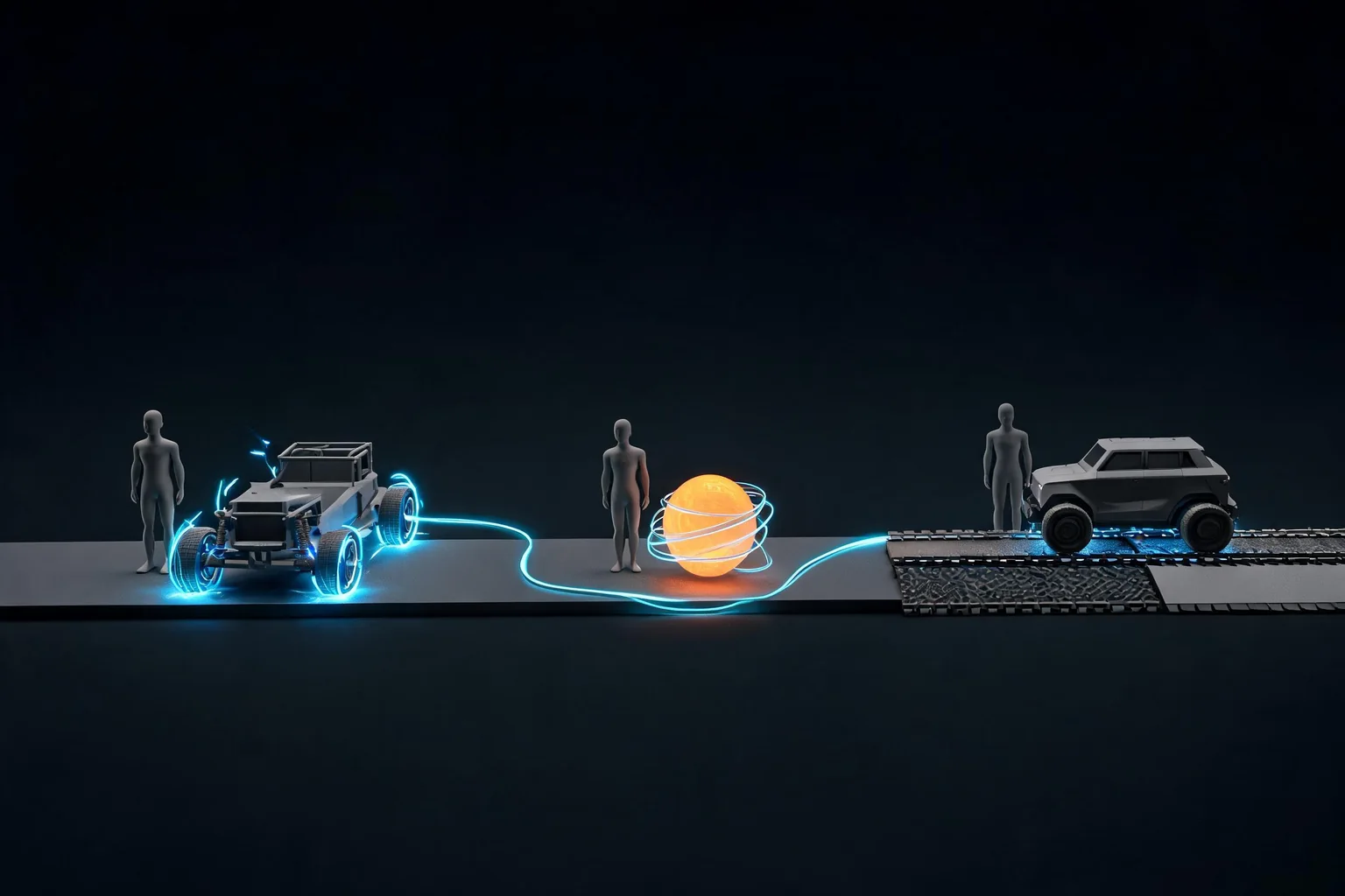 Racing Master: Unreal Engine Mobile Vehicle Physics and Thermal Budgets Guide workflow diagram for Model data and transitions explicitly