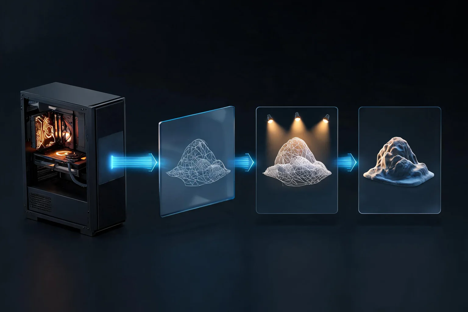 Unreal Engine Rendering Pipeline Guide editorial cover illustrating game thread to render thread, visibility and base pass, lighting and post process, and GPU capture interpretation