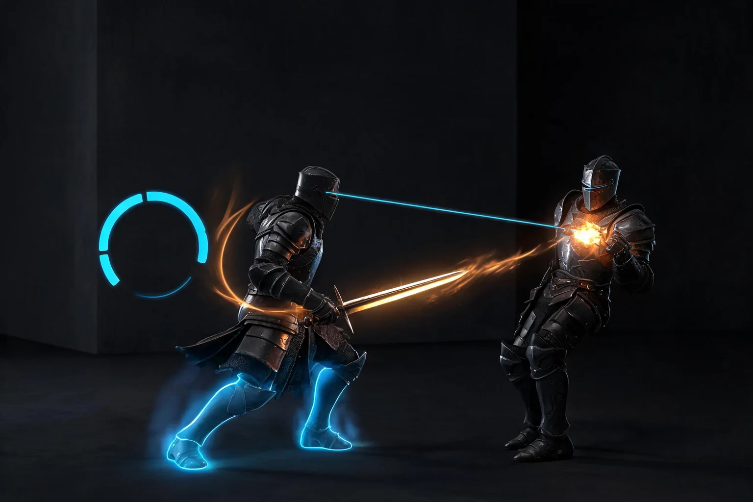 Unreal Engine Soulslike Combat System Guide editorial cover illustrating attack commitment and input buffering, stamina dodge and invulnerability rules, lock-on damage and hit reactions, and AI latency and interruption tests