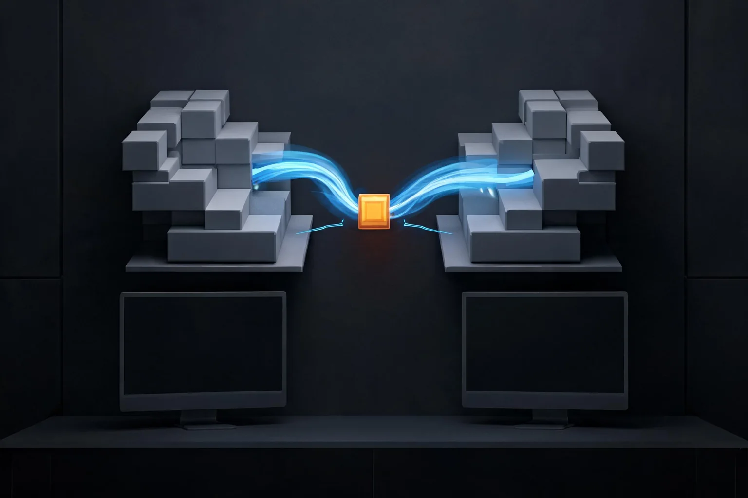 Split Fiction and Unreal Engine 5 Co-op Gameplay Technology editorial cover illustrating UE5 project confirmation, two-player synchronized rules, rapid mechanic and world transitions, and camera checkpoint and disconnect recovery