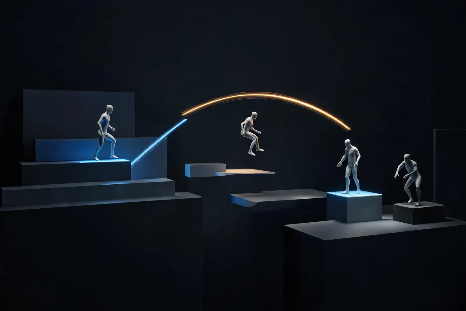 Stray: Unreal Engine Animal Traversal and Context Actions Guide workflow diagram for Model data and transitions explicitly
