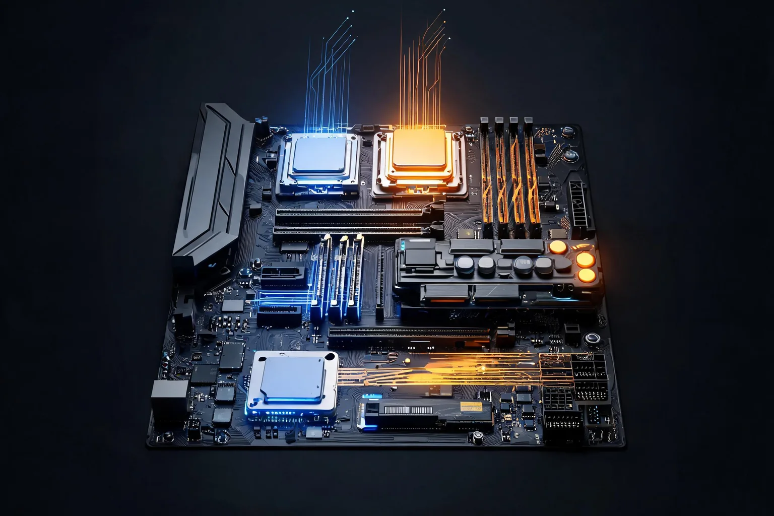 Unreal Engine 5 System Requirements and PC Build Guide editorial cover illustrating Epic minimum versus recommended guidance, CPU and shader compile, GPU and VRAM, and RAM and SSD workflow