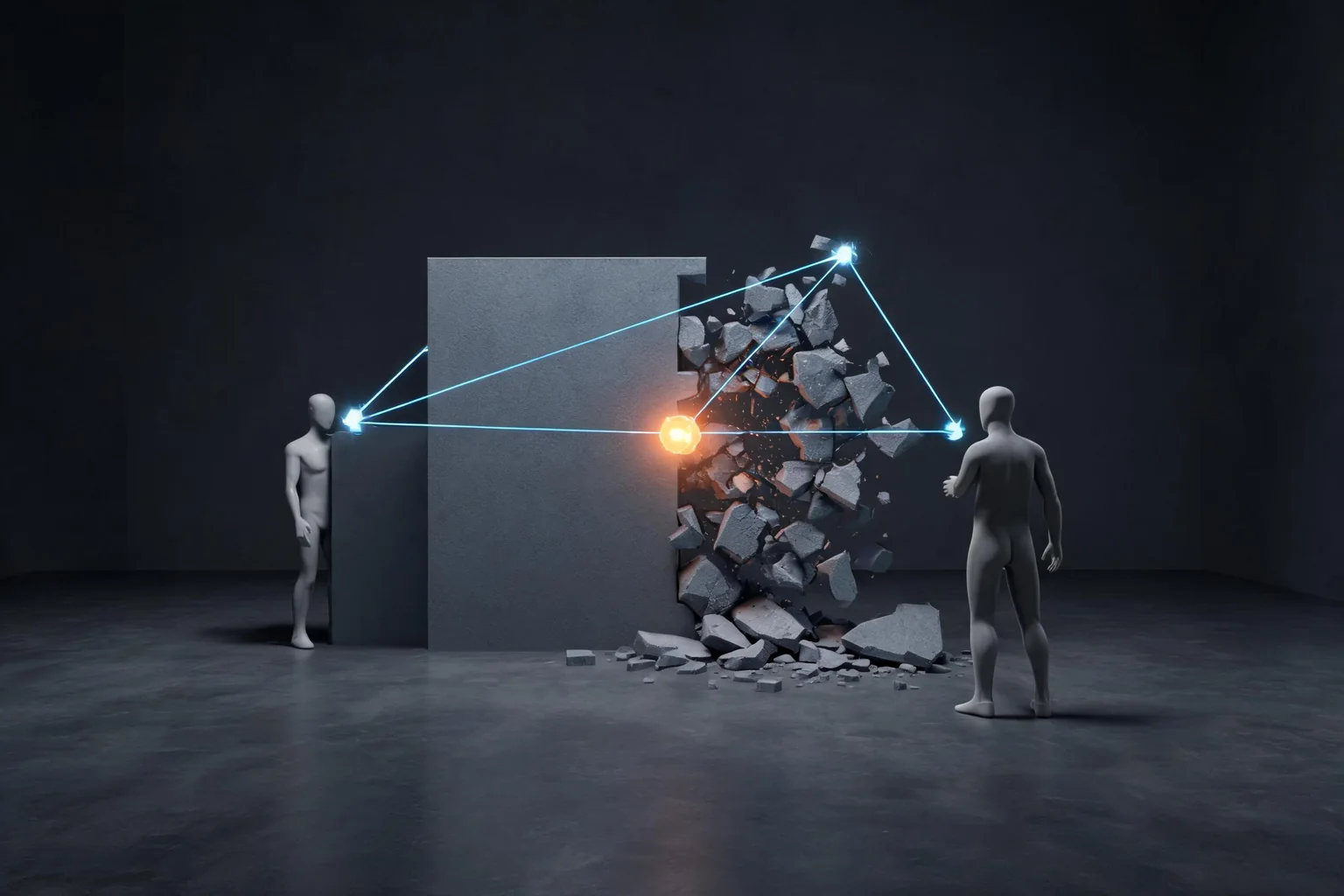 THE FINALS and Unreal Engine Multiplayer Destruction Technology editorial cover illustrating server-authoritative arena destruction, replicated cover and objective state, latency and frame-budget tradeoffs, and official evidence versus proprietary implementation