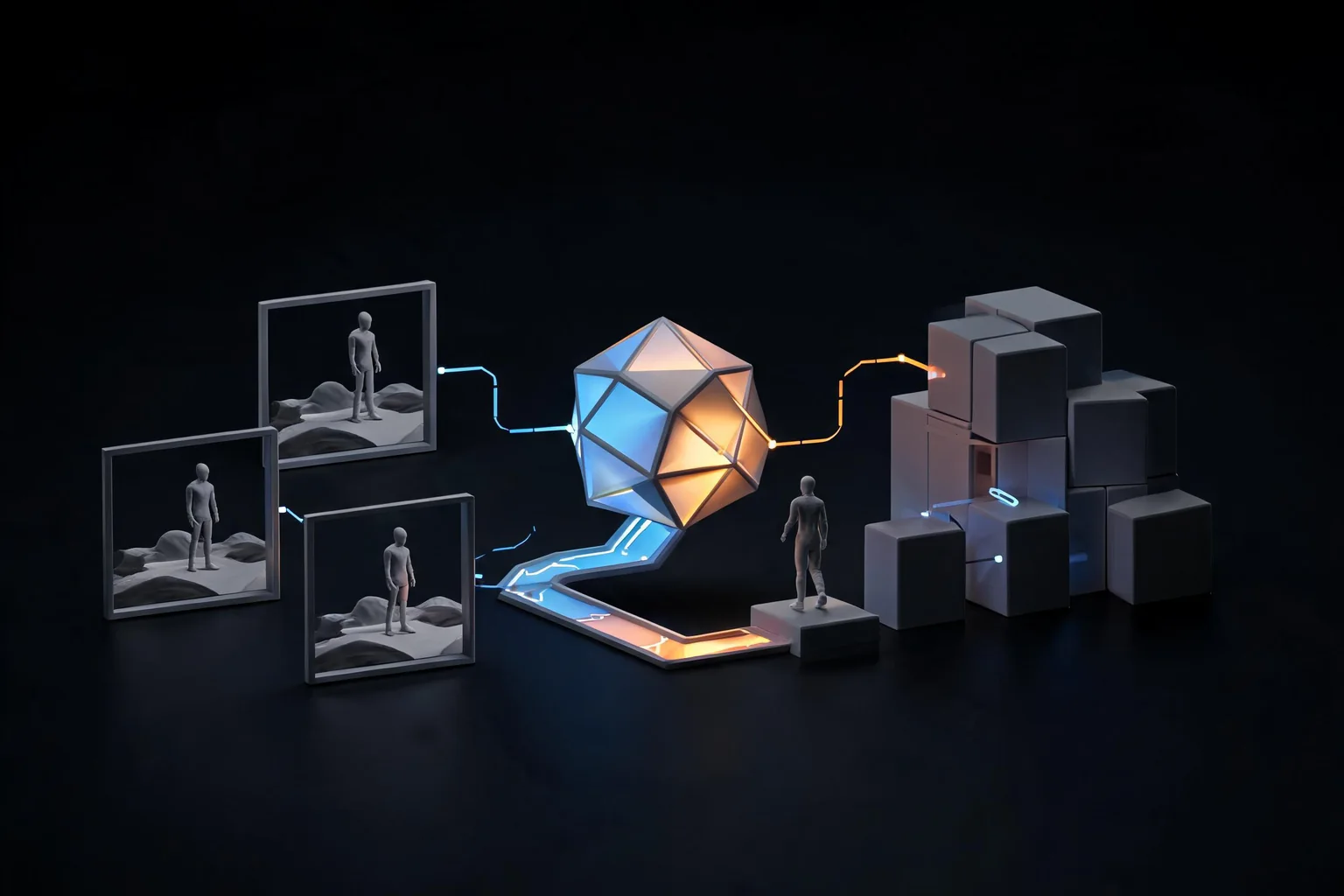Tower of Fantasy and Unreal Engine Open-World Technology editorial cover illustrating Epic developer interview evidence, open-world action and traversal, mobile PC and PlayStation scaling, and live-service state and content boundaries