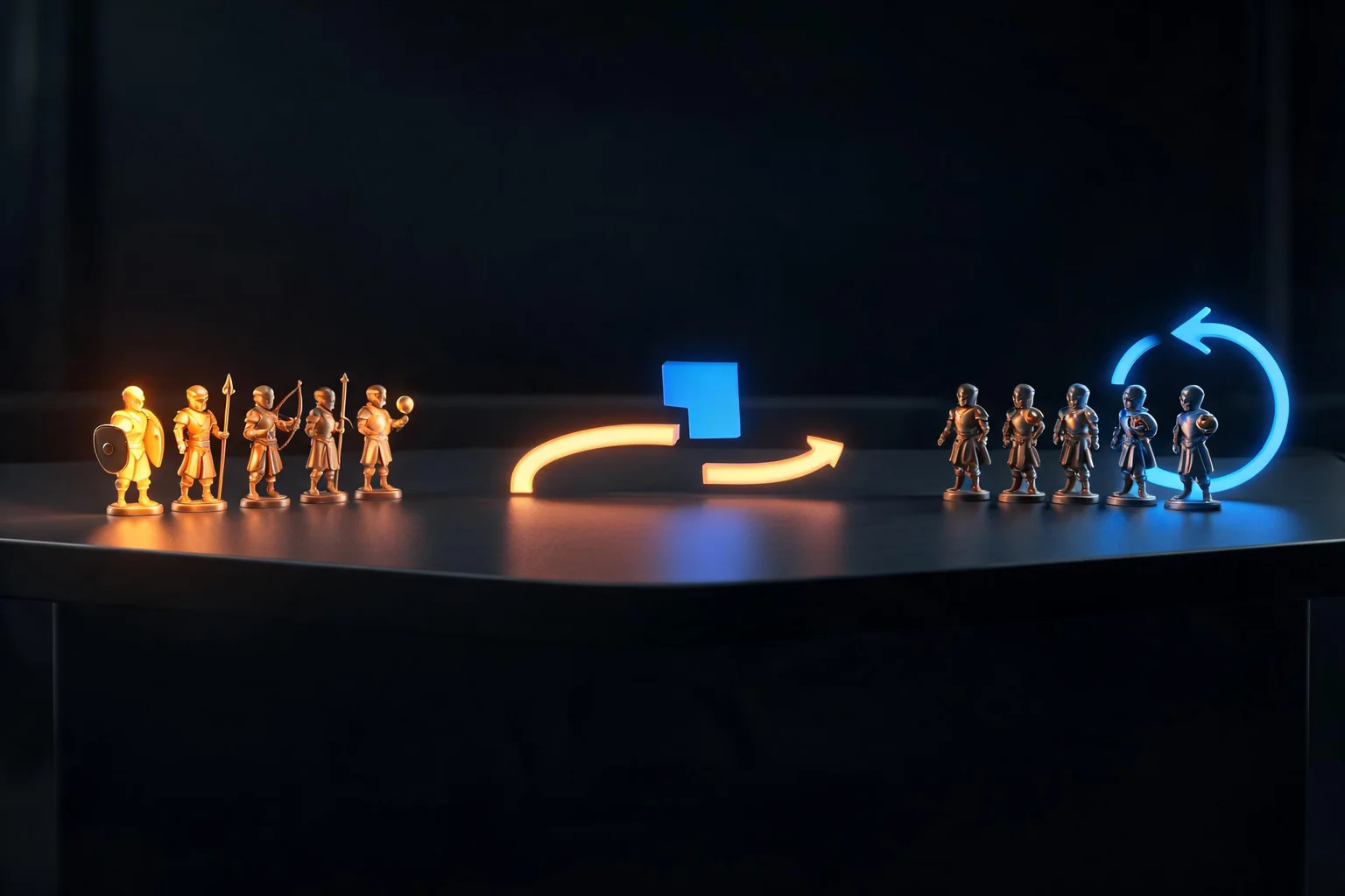 Unreal Engine Turn-Based RPG Timing Guide editorial cover illustrating turn queue and initiative ownership, action resolution and interruption, animation feedback and skip policy, and save replay and deterministic tests
