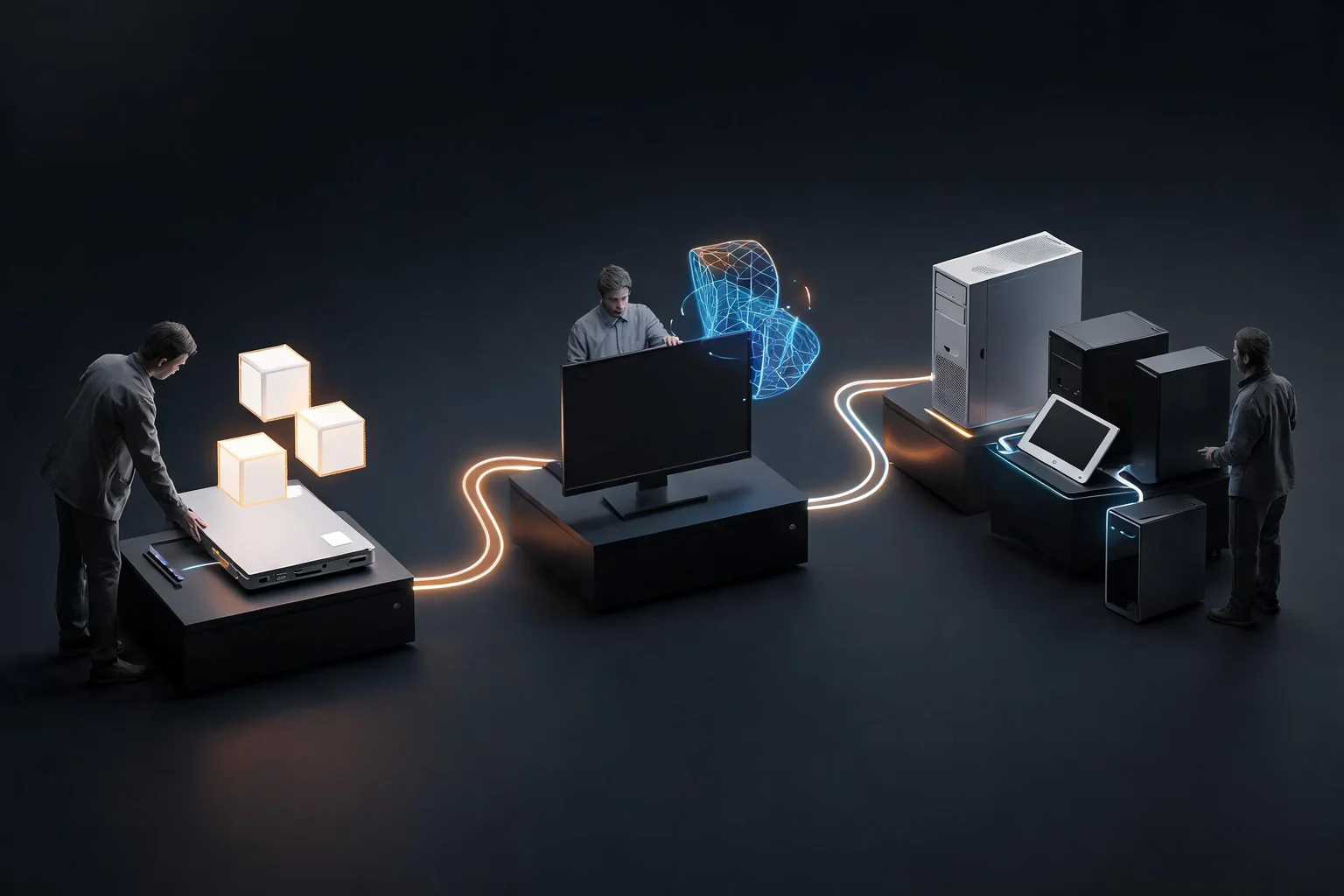 Unreal Engine 5.4 Features and Upgrade Guide workflow diagram illustrating Explain connect features and fixes to a concrete project need using UE 5.4 release notes and project-specific feature value as the visible checkpoints.