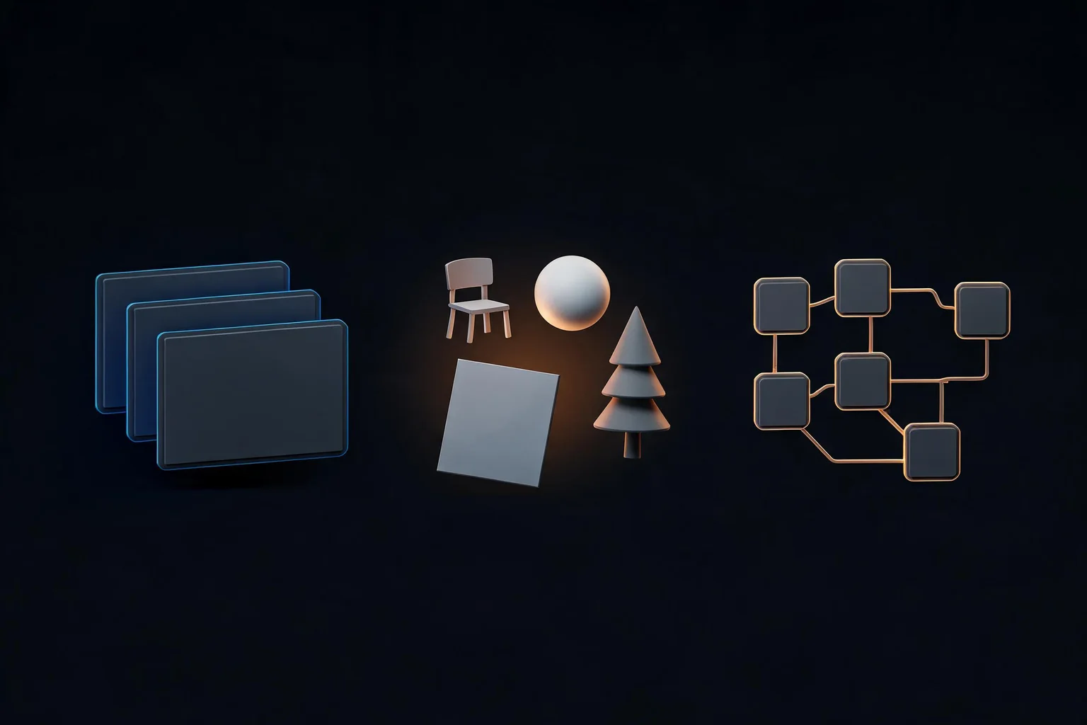 Unreal Engine Editor, Project, and Content Terms editorial cover illustrating editor panels and modes, project content and asset terms, Blueprint class and UI vocabulary, and official-version terminology
