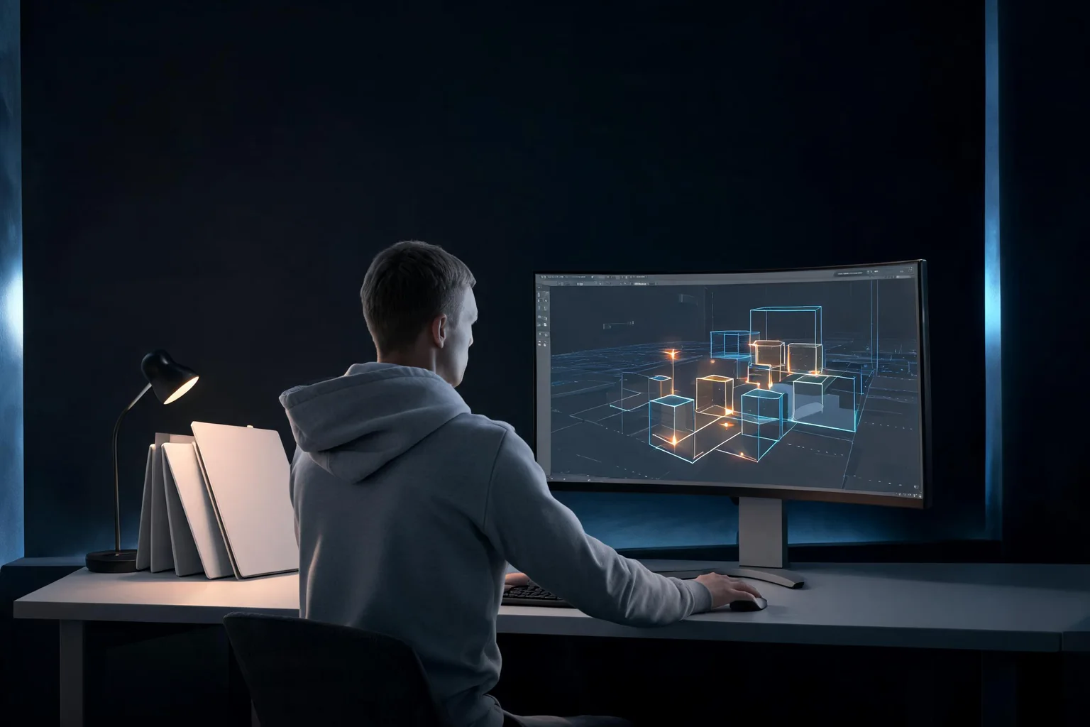 Unreal Engine Project Stories and Technical Guides: G editorial cover illustrating G-indexed Unreal project stories, first-party developer interview evidence, game and real-time 3D production context, and dated source and platform maintenance