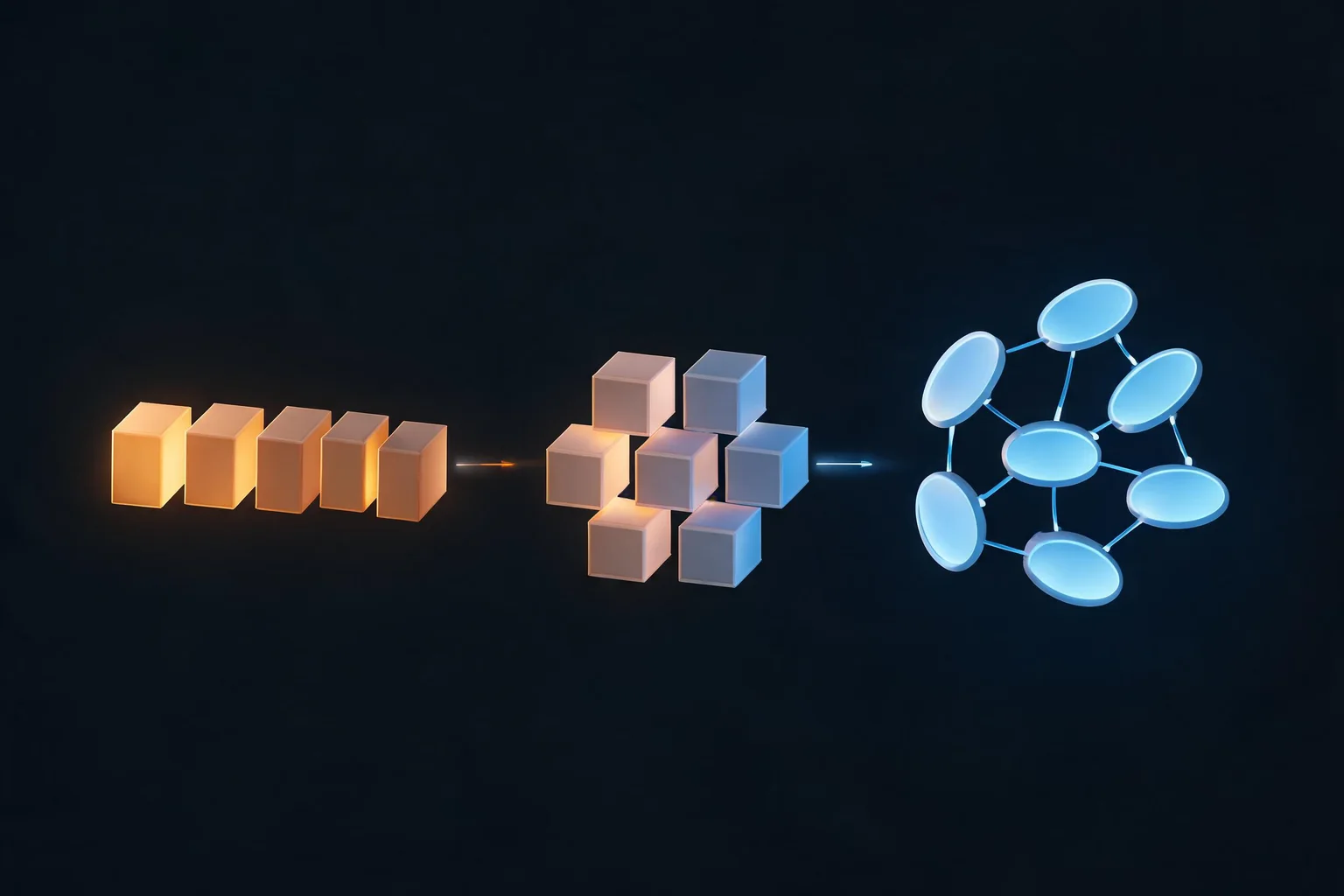 Unity CLI vs Unreal BuildGraph: Commands, Graphs, and Build Farms inline 1 explanatory visual about imperative command sequence, declarative dependency graph, artifact tags