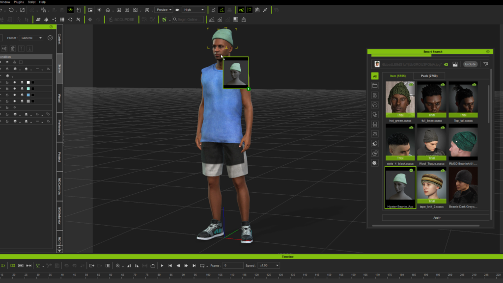 Reviewed Unreal visual reference matched to reaction challenge